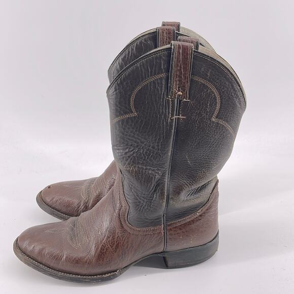 Vintage Cowtown leather pull on cowboy rodeo western boots sz 10